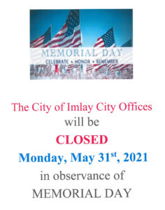 memorial day closed