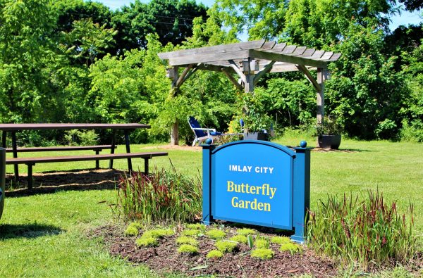 butterfly garden sign