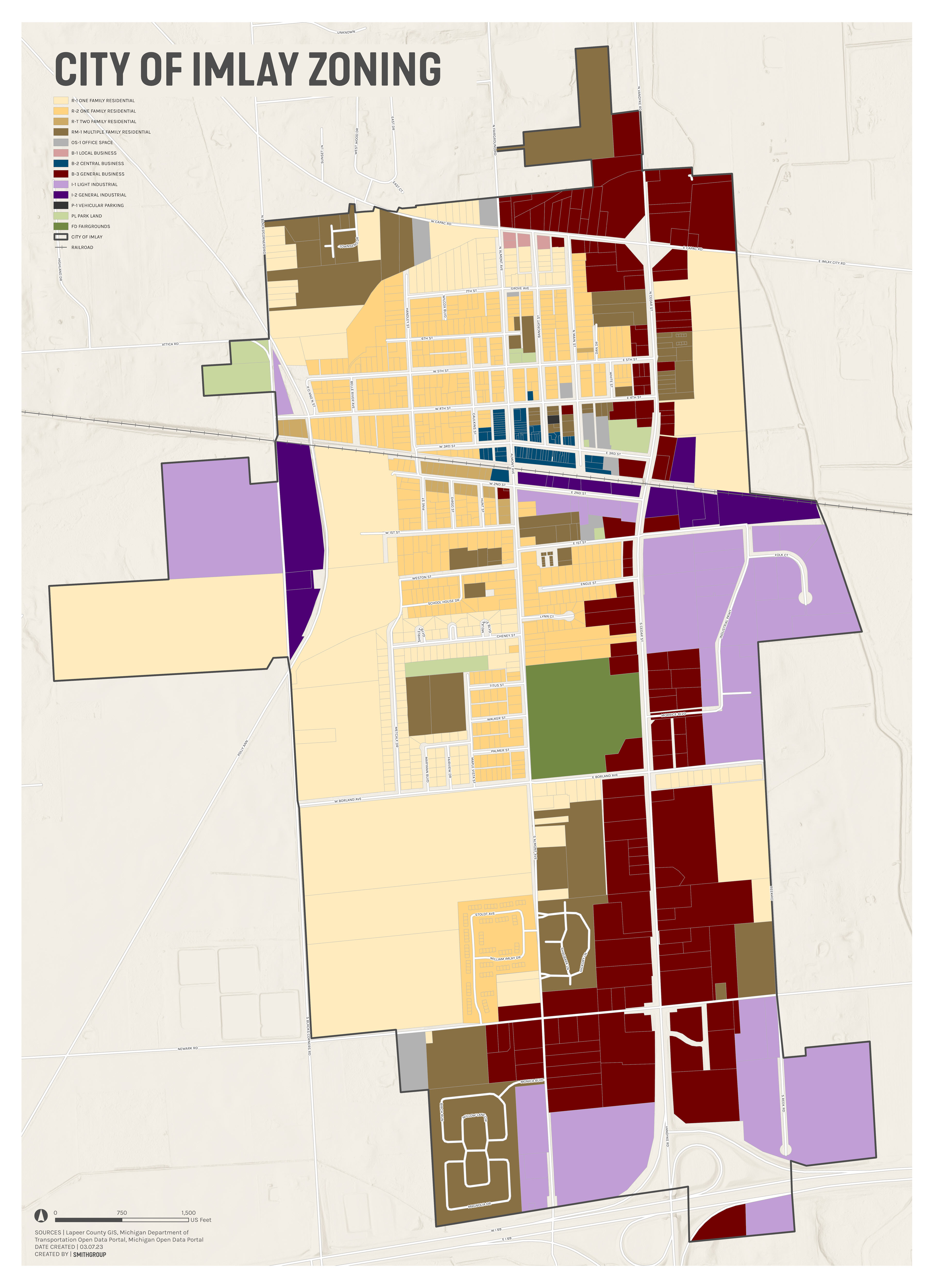 high resolution large format zoning map 2022 50percent