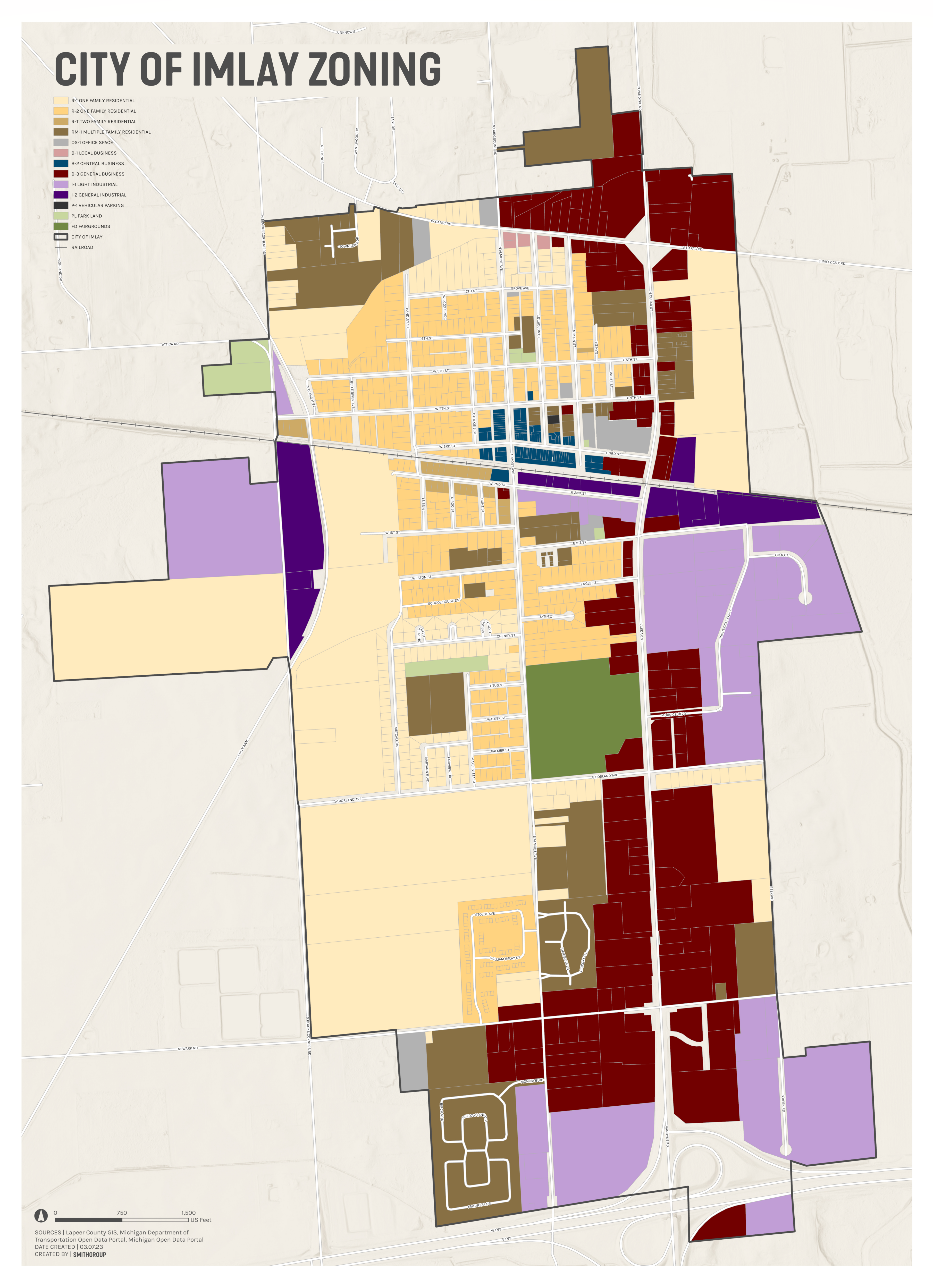 city zoning map