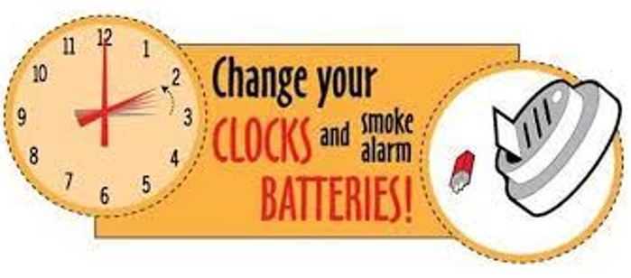 Reminder: Change clocks and smoke alarm batteries